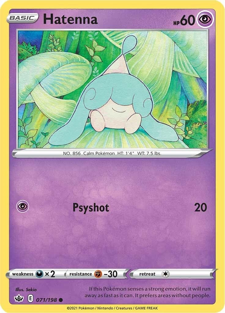 Image for Hatenna (SWSH06: Chilling Reign) (071/198) - Pokemon