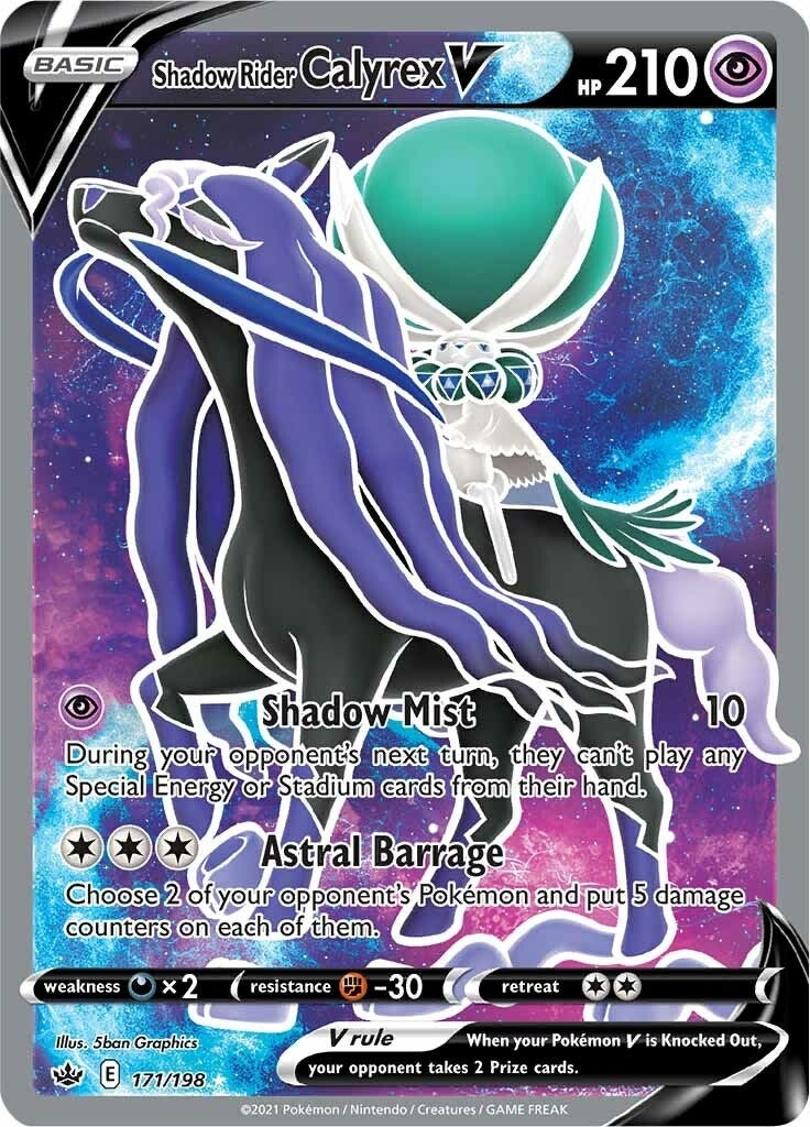 Image for Shadow Rider Calyrex V (Full Art) (SWSH06: Chilling Reign) (171/198) - Pokemon