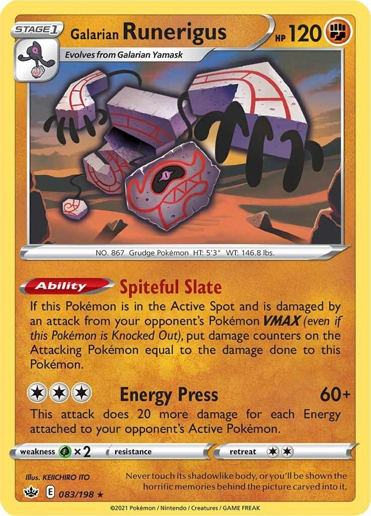 Image for Galarian Runerigus (SWSH06: Chilling Reign) (083/198) - Pokemon
