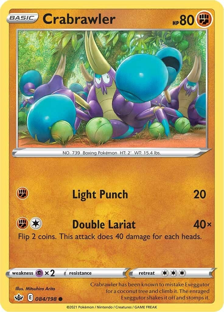 Image for Crabrawler (SWSH06: Chilling Reign) (084/198) - Pokemon