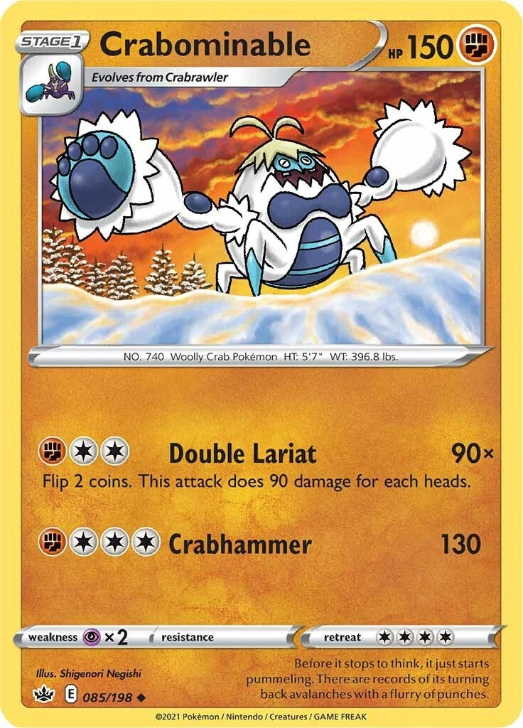 Image for Crabominable (SWSH06: Chilling Reign) (085/198) - Pokemon
