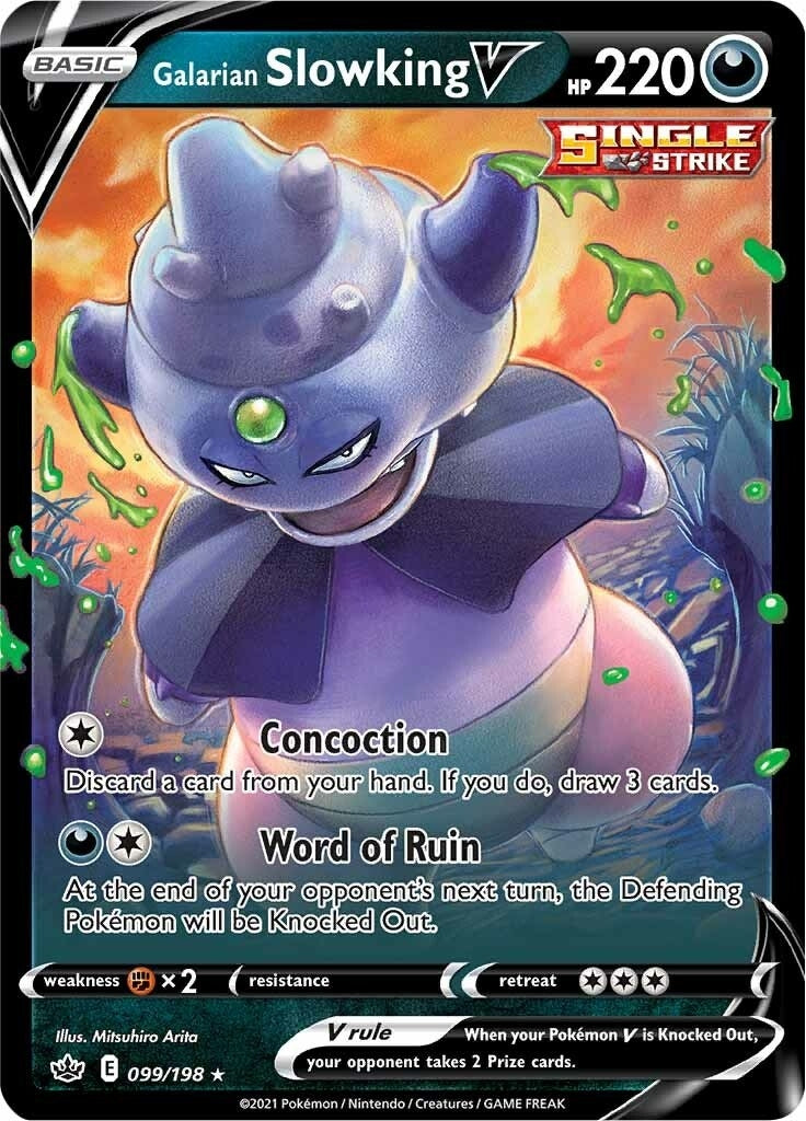 Image for Galarian Slowking V (SWSH06: Chilling Reign) (099/198) - Pokemon