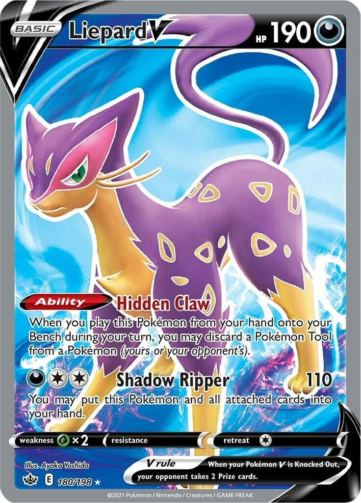 Image for Liepard V (Full Art) (SWSH06: Chilling Reign) (180/198) - Pokemon