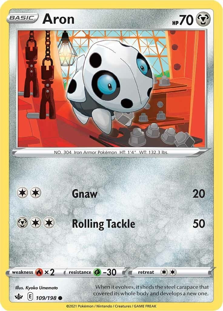 Image for Aron (SWSH06: Chilling Reign) (109/198) - Pokemon