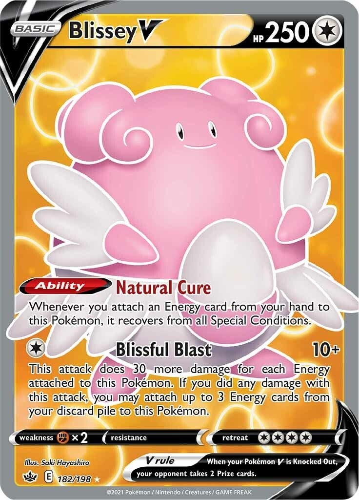 Image for Blissey V (Full Art) (SWSH06: Chilling Reign) (182/198) - Pokemon