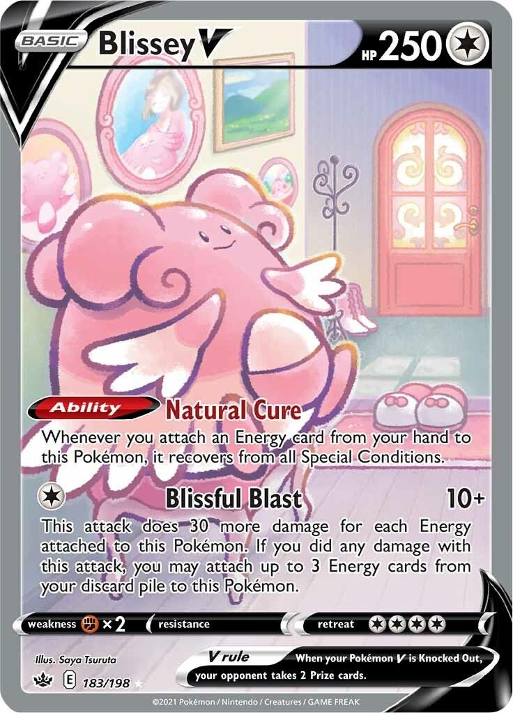 Image for Blissey V (Alternate Full Art) (SWSH06: Chilling Reign) (183/198) - Pokemon