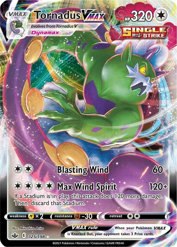 Image for Tornadus VMAX (SWSH06: Chilling Reign) (125/198) - Pokemon