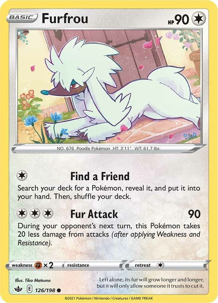 Image for Furfrou (SWSH06: Chilling Reign) (126/198) - Pokemon