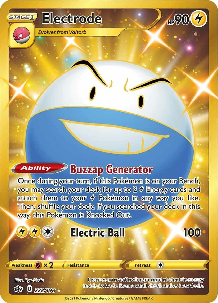 Image for Electrode (Secret) (SWSH06: Chilling Reign) (222/198) - Pokemon