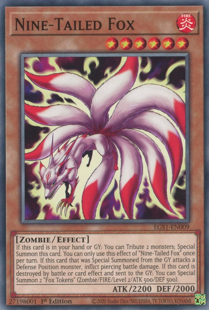 Image for Nine-Tailed Fox (Egyptian God Deck: Slifer the Sky Dragon) (EGS1-EN009) - YuGiOh