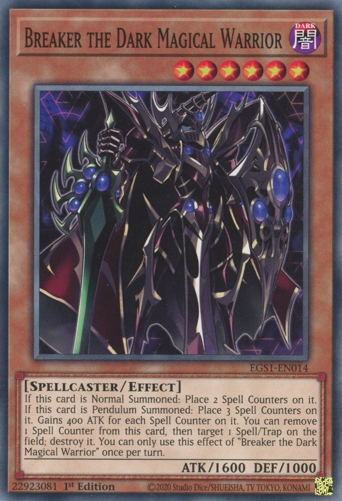 Image for Breaker the Dark Magical Warrior (Egyptian God Deck: Slifer the Sky Dragon) (EGS1-EN014) - YuGiOh
