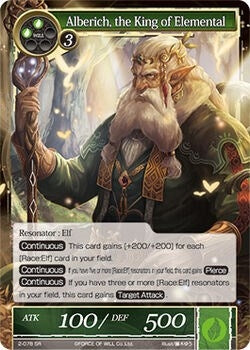 Image for Alberich, the King of Elemental (The War of Valhalla) (2-078) - Force of Will