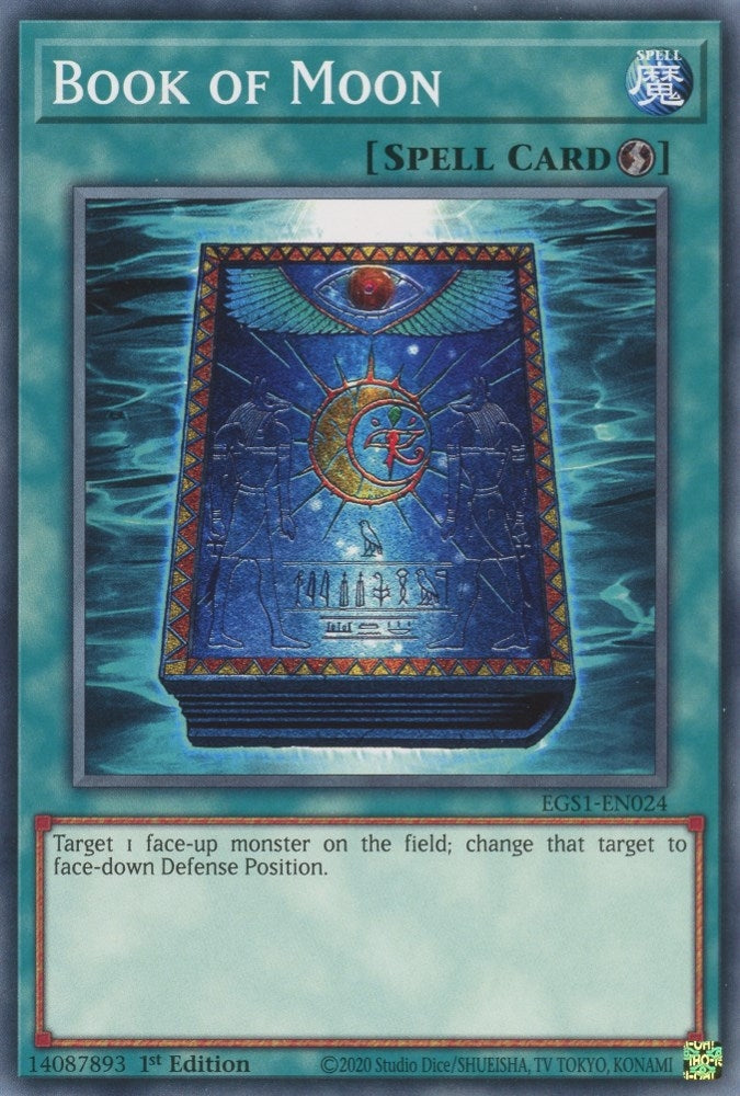 Image for Book of Moon (Egyptian God Deck: Slifer the Sky Dragon) (EGS1-EN024) - YuGiOh