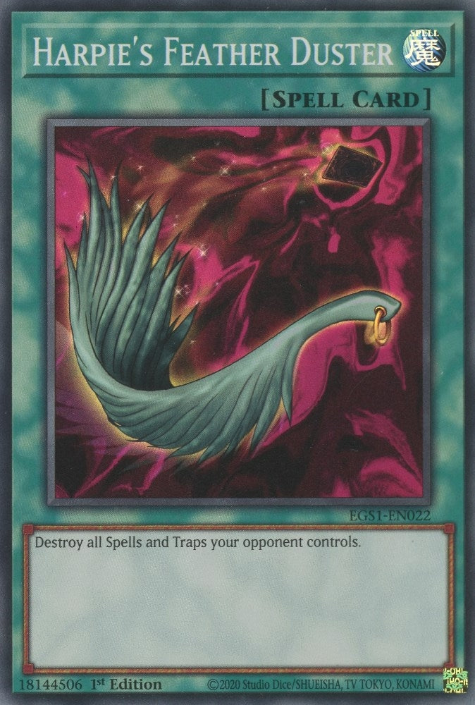 Image for Harpie's Feather Duster (Egyptian God Deck: Slifer the Sky Dragon) (EGS1-EN022) - YuGiOh