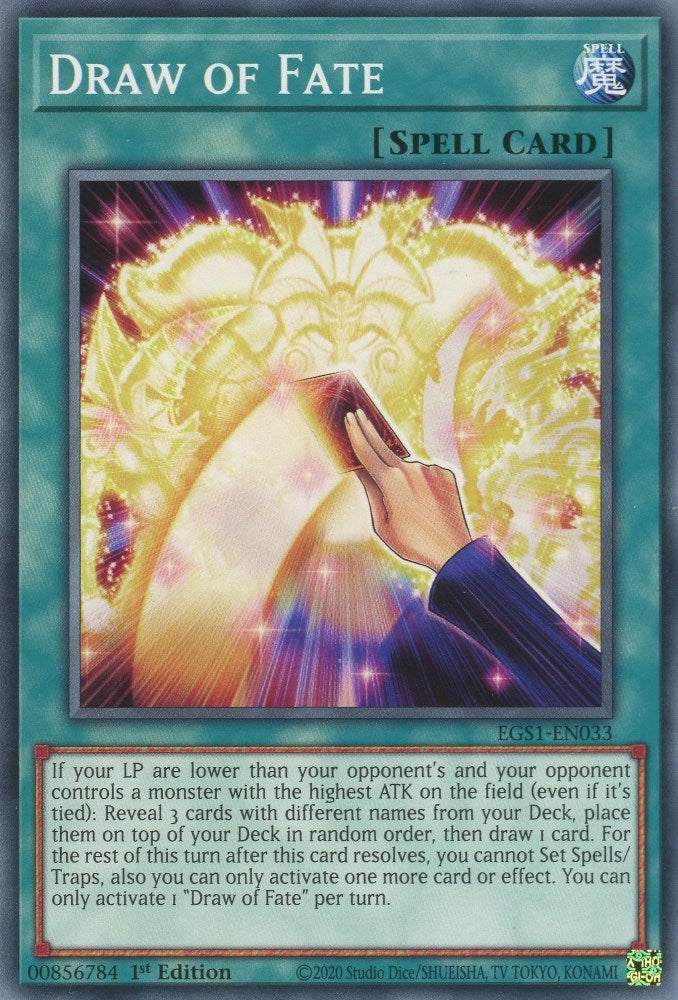 Image for Draw of Fate (Egyptian God Deck: Slifer the Sky Dragon) (EGS1-EN033) - YuGiOh