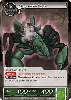 Image for Magicsucker Beetle (The War of Valhalla) (2-087) - Force of Will