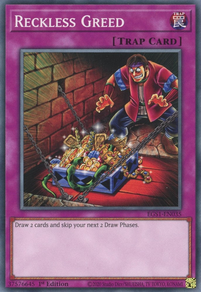 Image for Reckless Greed (Egyptian God Deck: Slifer the Sky Dragon) (EGS1-EN035) - YuGiOh
