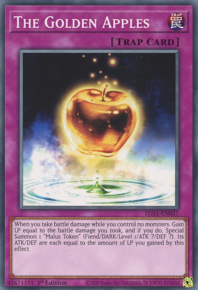 Image for The Golden Apples (Egyptian God Deck: Slifer the Sky Dragon) (EGS1-EN037) - YuGiOh