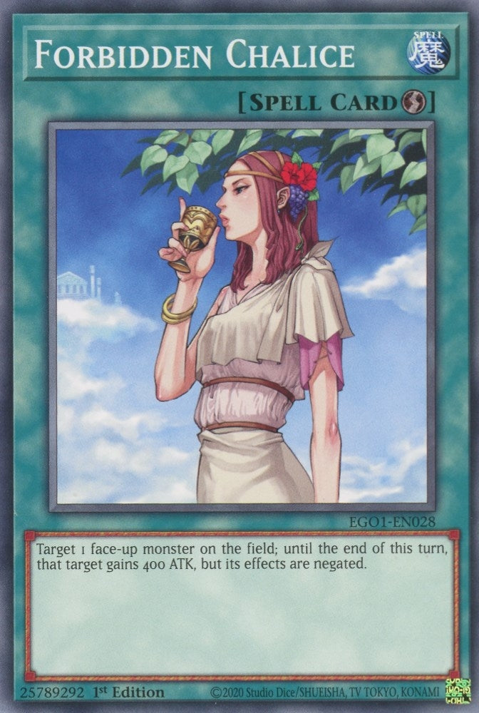 Image for Forbidden Chalice (Egyptian God Deck: Obelisk the Tormentor) (EGO1-EN028) - YuGiOh