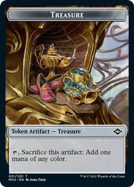 Image for Treasure (021) // Bird Double-Sided Token (Modern Horizons 2) (21 // 1) - Magic: The Gathering