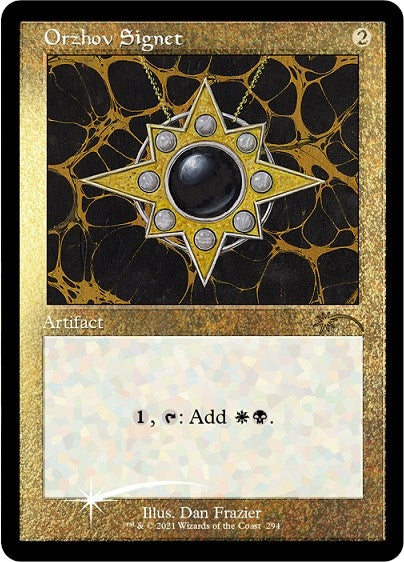 Image for Orzhov Signet (Foil Etched) (Secret Lair Drop Series) (294) - Magic: The Gathering