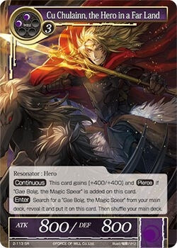 Image for Cu Chulainn, the Hero in a Far Land (The War of Valhalla) (2-113) - Force of Will