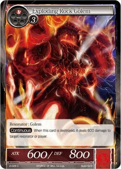 Image for Exploding Rock Golem (The War of Valhalla) (2-028) - Force of Will