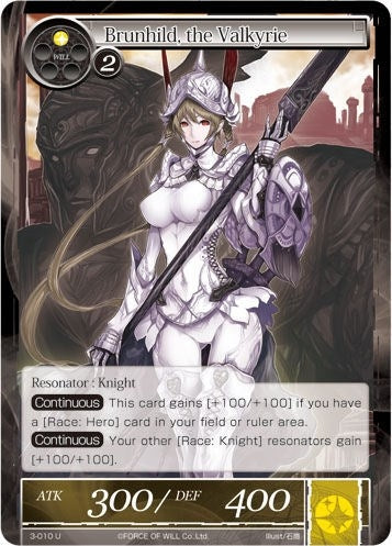 Image for Brunhild, the Valkyrie (The Shaft of Light of Valhalla) (3-010) - Force of Will