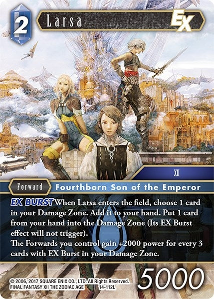Image for Larsa EX (Opus XIV: Crystal Abyss) (14-112L) - Final Fantasy TCG