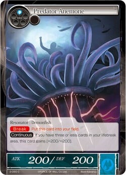Image for Predator Anemone (The War of Valhalla) (2-050) - Force of Will