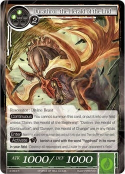 Image for Durathror, the Herald of the End (The War of Valhalla) (2-064) - Force of Will