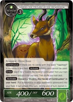 Image for Dainn, the Herald of Beginning (The War of Valhalla) (2-068) - Force of Will