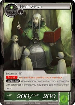 Image for Elvish Weaver (The War of Valhalla) (2-083) - Force of Will