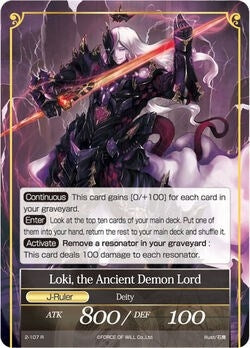 Image for Garmheld, the King of the Dead // Loki, the Ancient Demon Lord (The War of Valhalla) (2-107/J) - Force of Will