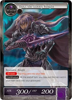Image for Butz, the Ebony Knight (The War of Valhalla) (2-126) - Force of Will
