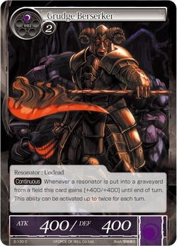 Image for Grudge Berserker (The War of Valhalla) (2-130) - Force of Will