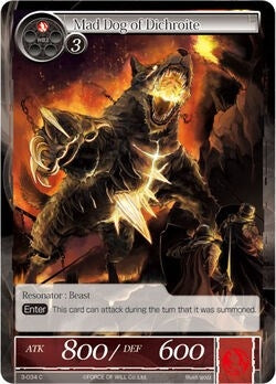 Image for Mad Dog of Dichroite (The Shaft of Light of Valhalla) (3-034) - Force of Will