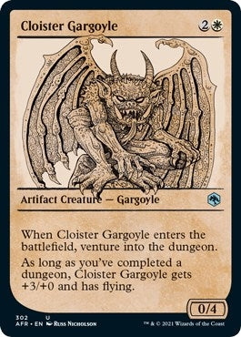 Image for Cloister Gargoyle (Showcase) (Adventures in the Forgotten Realms) (302) - Magic: The Gathering
