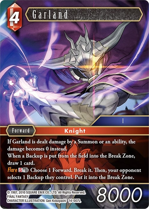 Image for Garland (Opus XIV: Crystal Abyss) (14-007L) - Final Fantasy TCG