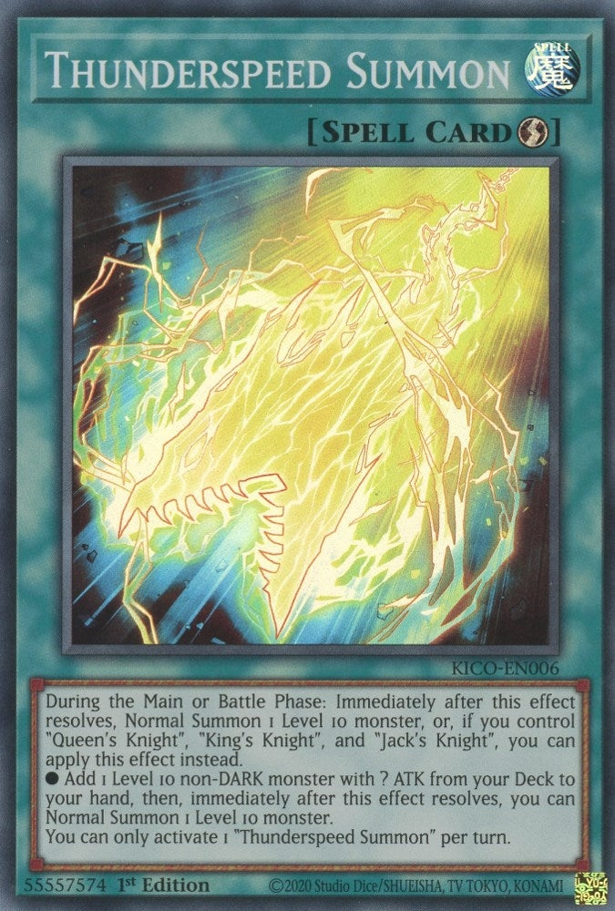 Image for Thunderspeed Summon (King's Court) (KICO-EN006) - YuGiOh