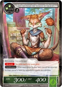 Image for Caith Sith Roun, the Weaver of Miracles (The Shaft of Light of Valhalla) (3-082) - Force of Will