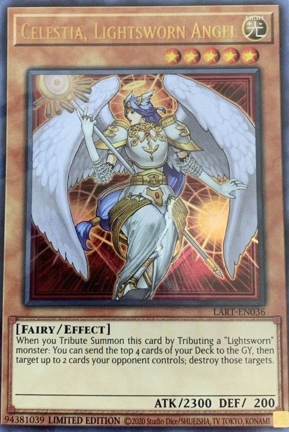 Image for Celestia, Lightsworn Angel (The Lost Art Promotion) (LART-EN036) - YuGiOh