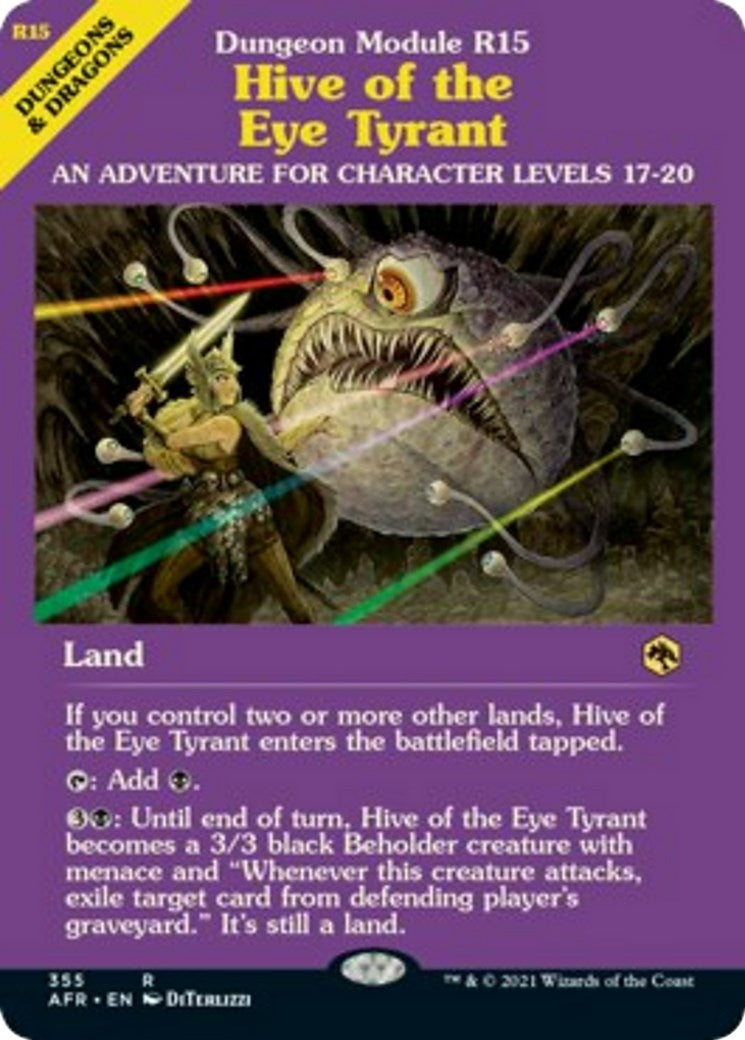 Image for Hive of the Eye Tyrant (Dungeon Module) (Adventures in the Forgotten Realms) (355) - Magic: The Gathering