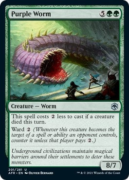 Image for Purple Worm (Adventures in the Forgotten Realms) (201) - Magic: The Gathering