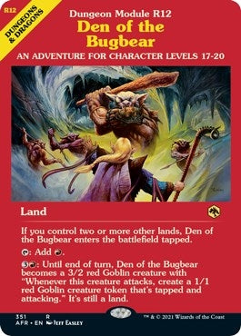 Image for Den of the Bugbear (Dungeon Module) (Adventures in the Forgotten Realms) (351) - Magic: The Gathering