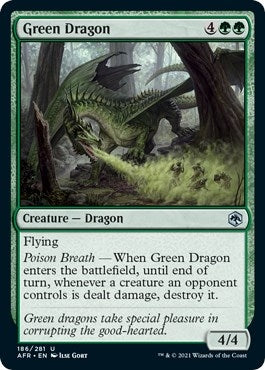 Image for Green Dragon (Adventures in the Forgotten Realms) (186) - Magic: The Gathering