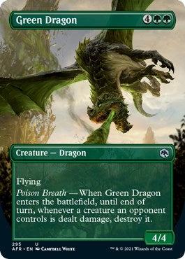 Image for Green Dragon (Borderless) (Adventures in the Forgotten Realms) (295) - Magic: The Gathering