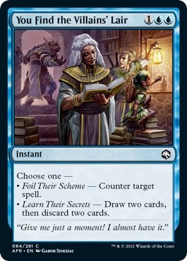 Image for You Find the Villains' Lair (Adventures in the Forgotten Realms) (84) - Magic: The Gathering