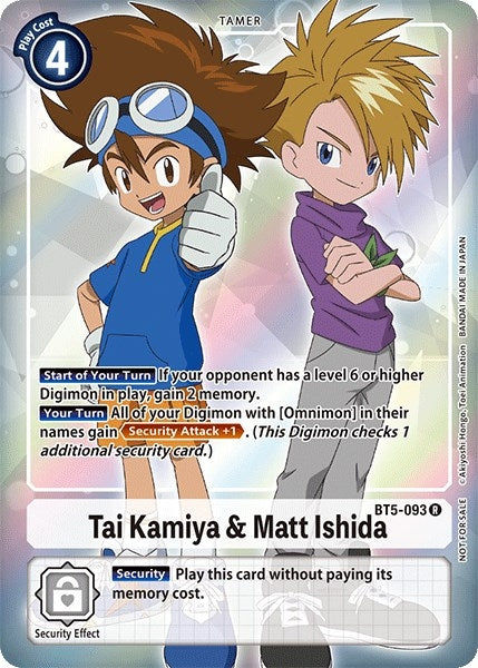 Image for Tai Kamiya & Matt Ishida (Box Topper) (BT05) (5093)