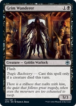Image for Grim Wanderer (Adventures in the Forgotten Realms) (107) - Magic: The Gathering